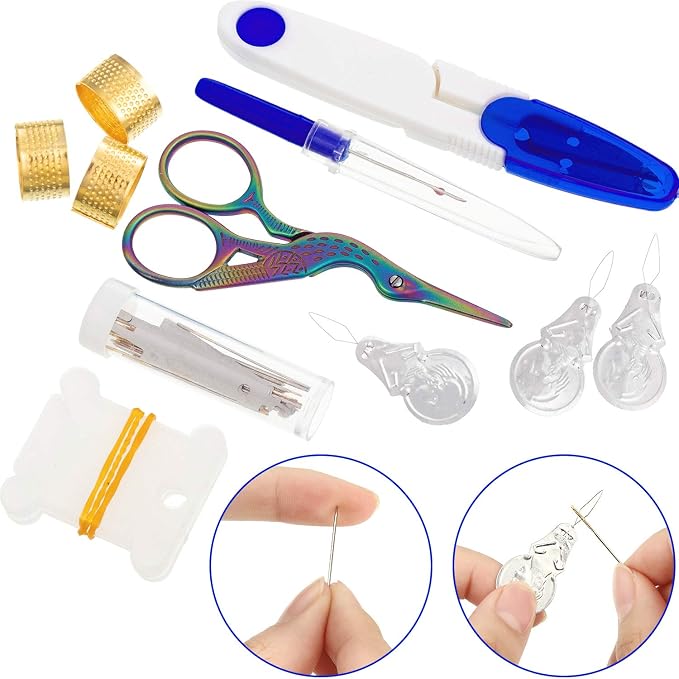 Mudder 53 Pieces Cross Stitch Tool Embroidery Starter Kit Includes Bamboo - Image 6