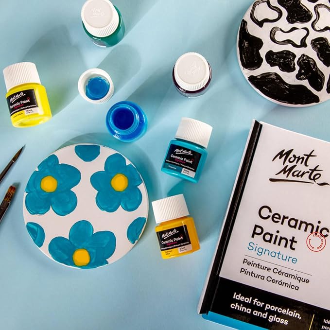 Mont Marte Ceramic Paint Set Signature 26 x 0.7 US fl.oz Multicolor, Vibrant - Image 3