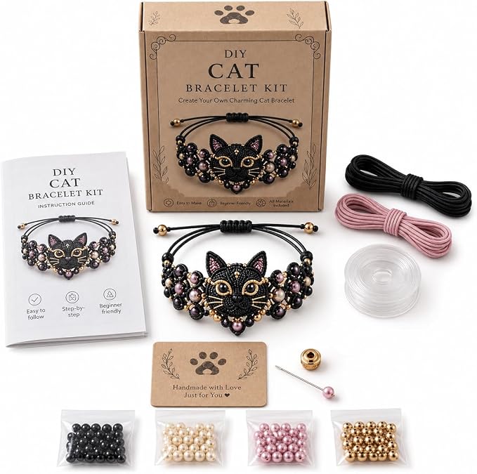 DIY Beaded Bracelet Making Kit, Beginner-Friendly Beaded Bracelet Animal Making by Unknown