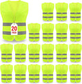 Safety Vest, Reflective High Visibility Construction Vest for Men, Work, Cycling, Runner, Surveyor, Volunteer, Road