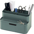BLUE GINKGO Compact Desk Organizer – Small 5-Compartment, Half Drawer Storage – by BLUEGINKGO