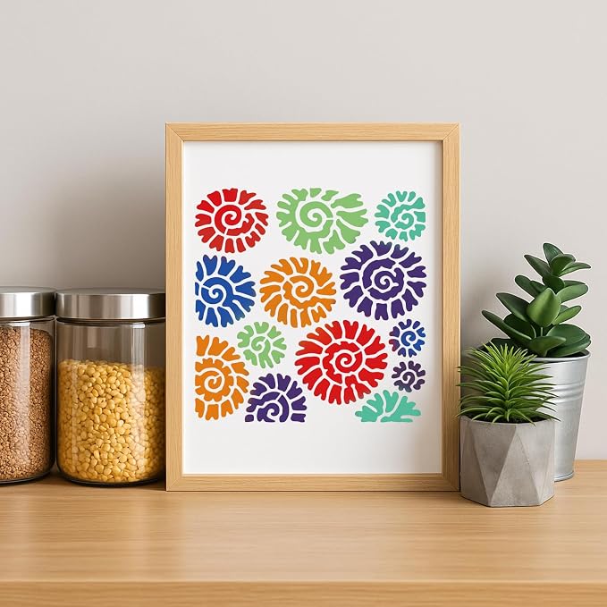 INFUNLY 20pcs Textures Stencils - Image 3