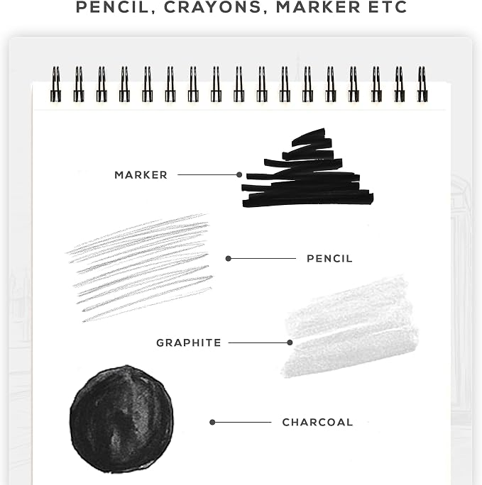 BEECHMORE BOOKS 9"x12" Spiral Bound Sketchbook - Image 6