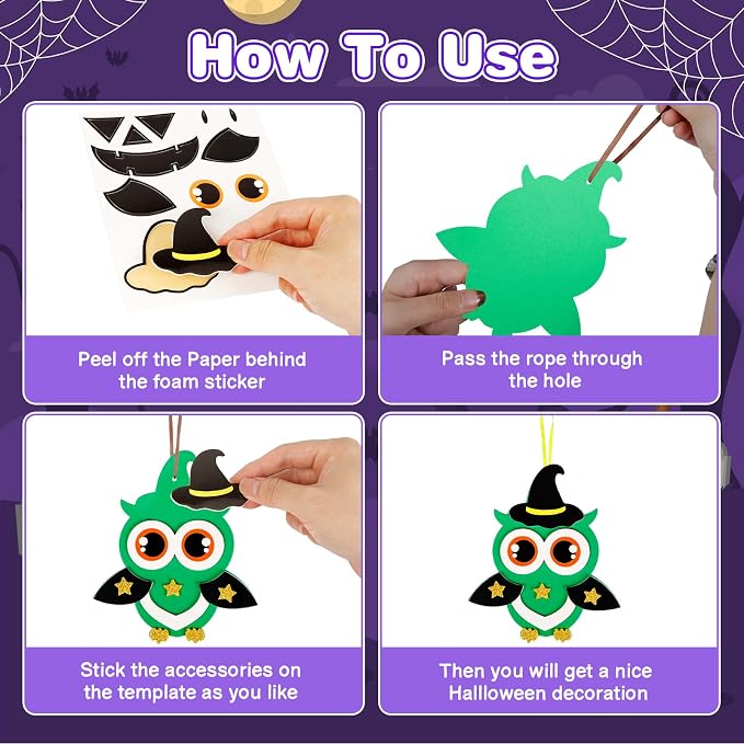 Fennoral 12 Pack Halloween Craft Kit - Image 3