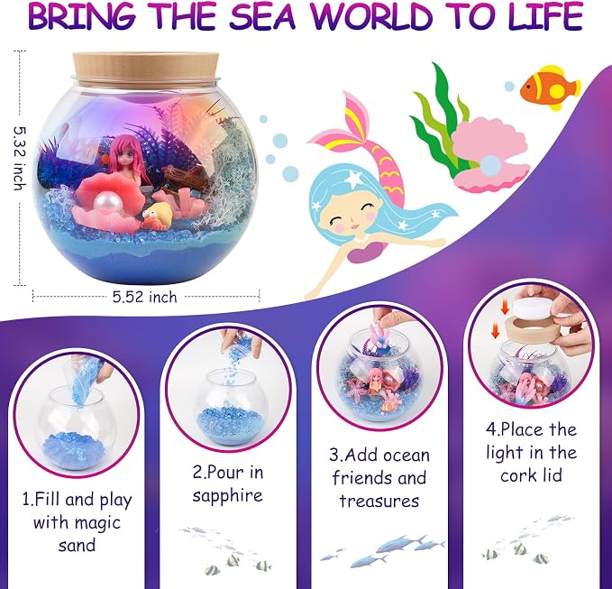 Mermaid Terrarium Kit for Kids - Image 6