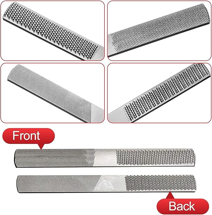 Adjustable Spokeshave Set - 2pcs Spokeshave, 6pcs Metal Blade, Portable Woodworking Planes and 4-Way Wood Rasp File, Perfect for Wood Craft and Woodworking