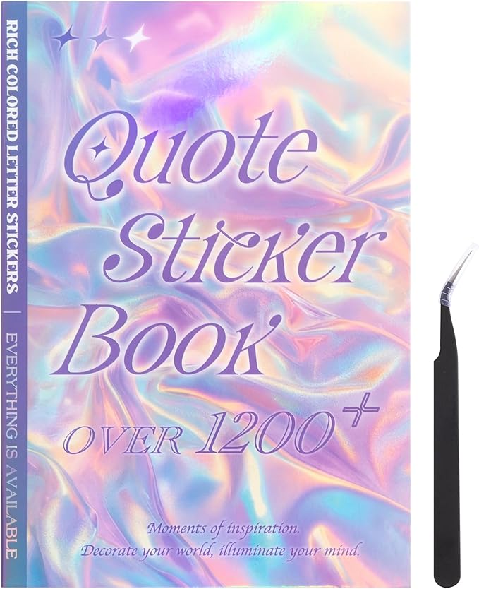1200+ Pcs Quote Sticker for Journaling, Fun & Colorful Craft Letter Stickers - Image 2