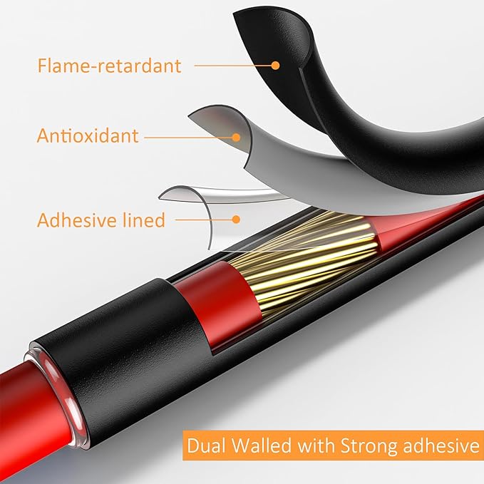 355pcs Heat Shrink Tubing Kit with 1000W Heat Gun - 3:1 Shrink- Electrical Waterproof Industrial Heat Shrink Tubing Terminals- Marine Grade Wire Connector Shrink Wrap Tube - 3.15" Length