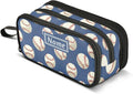 Custom Baseballs Ball Blue Pencil Case Box Boys Girls Personalized Name Large by BOENLE-WELCOMEYOURCOMING