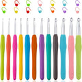 Vodiye 12 Sizes Crochet Hooks 2.0–8.0mm, Ergonomic Crochet Hook Set, Crochet by Vodiye