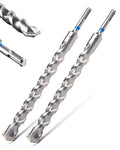 toolant SDS Plus Rotary Hammer Drill Bits Set for 1" x12inch 2pcs,Carbide Tipped 2-Cutter for Concrete,Masonry and Brick