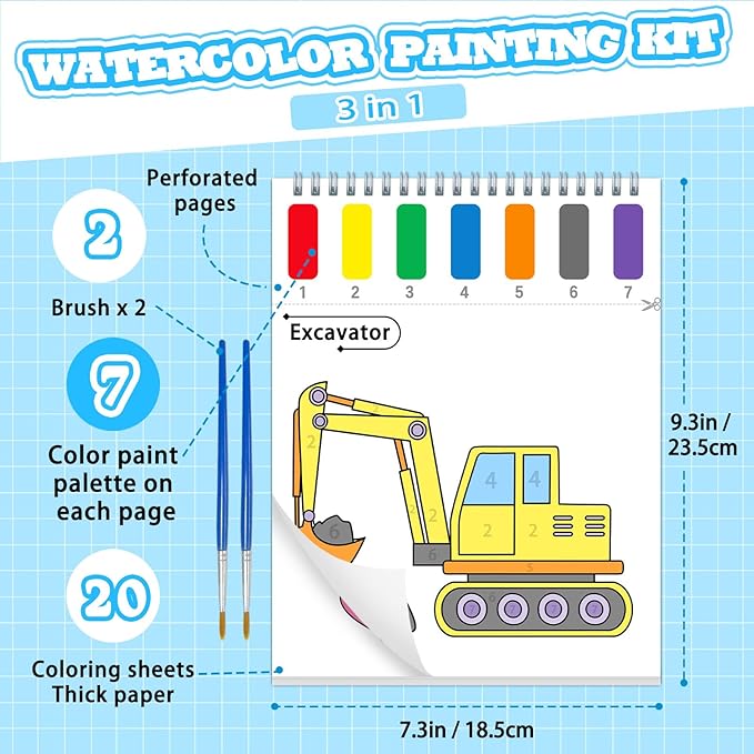 SOCOLER Paint with Water Coloring Books - Image 5