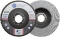 Benchmark Abrasives 4.5" x 7/8" Stearate Coated Type 29 Flap Discs for Aluminum or Other Soft Metals, Angle Grinder Discs for Sanding, Finishing, Grinding, Deburring (10 Pack) - 36 Grit