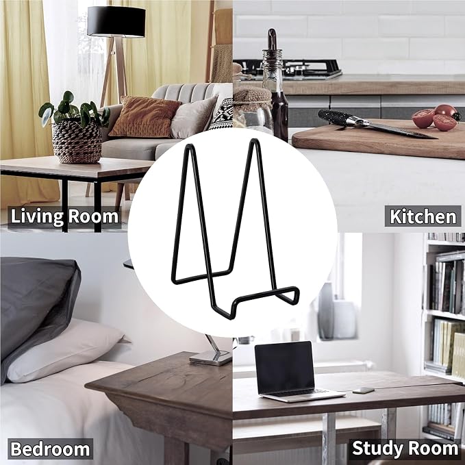 3 Pack 6 inch Metal Plate Stands - Image 7