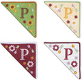Personalized Embroidered Corner Mark, 4 Pack, Finished Initial Felt Bookmark by Unknown