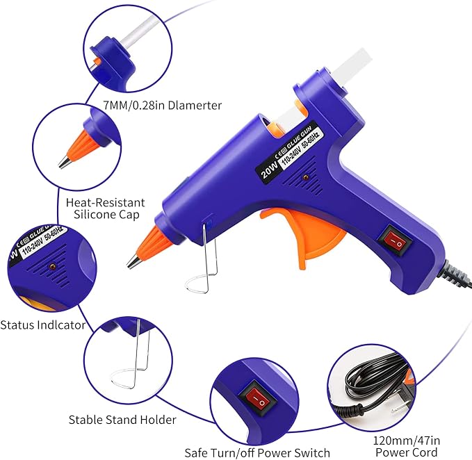 Hot Glue Gun Kit: Mini Hot Glue Gun and Sticks Set - Image 2
