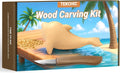 TEKCHIC Wood Carving Kit for Beginners | Dolphin DIY Whittling Knife Set by TekchicDIYTools