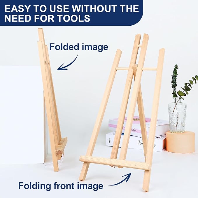 ESRICH 2pcs 17 Inch Tabletop Easels, Easel Stand - Image 4