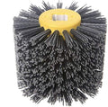 SIGNI Abrasive NYLON Wire Drawing Wheel Drum Burnishing Polishing Brush for Wooden Furniture Floor Polishing 120X100mm 120 Grit 1pack