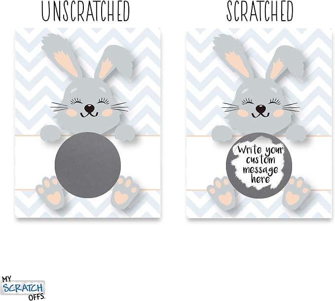 My Scratch Offs 20 Pack Funny Easter Bunny DIY Make Your Own Scratch Off Cards - Image 4