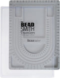 The Beadsmith Bead Board with Cover, 6 Recessed Compartments, 13.25 x 9.75 by TheBeadsmith