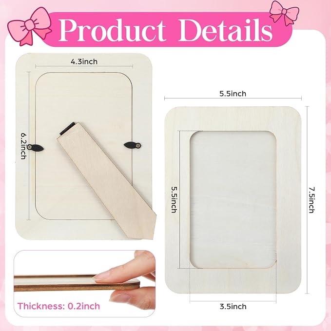 Yousoontic 10 Sets DIY Picture Frame Craft Kit - Image 2
