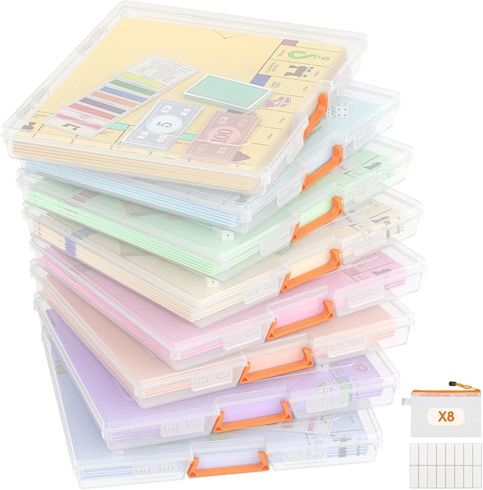Lifewit 8 Pcs Board Game Storage Boxes, 12.2x10.6'' Paper Container by Lifewit