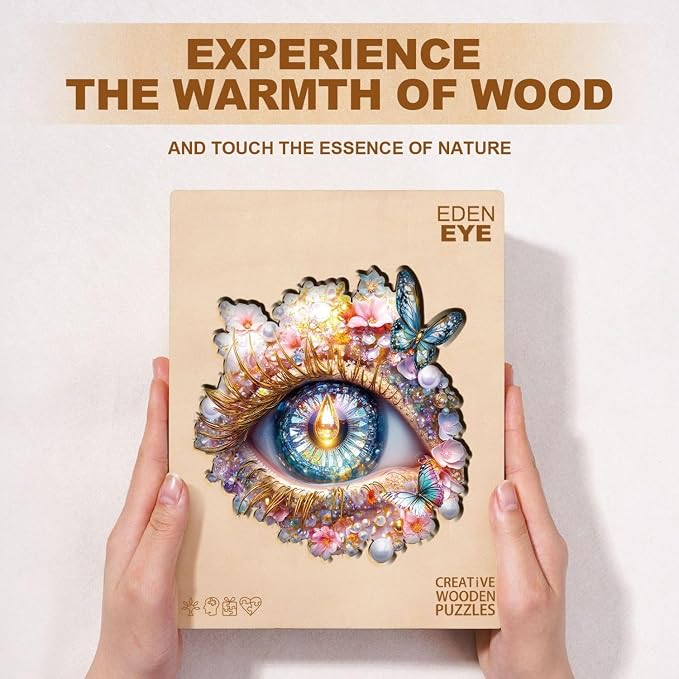 Eden Eye Puzzles Adults Gifts Wooden 175 Pieces 11.4 * 10.5in - Image 8