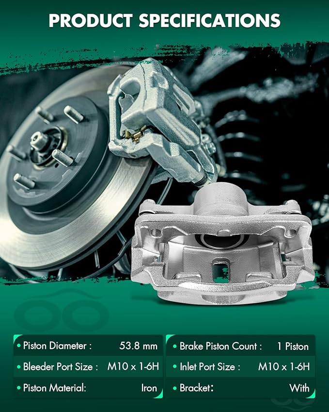 SCITOO 19B1832 19B1833 Front Left & Right Disc Brake Calipers Assembly w/Bracket For Acura For EL 1997-2000,For Honda For Civic 1996-2011,For Honda For Insight 2010-2014
