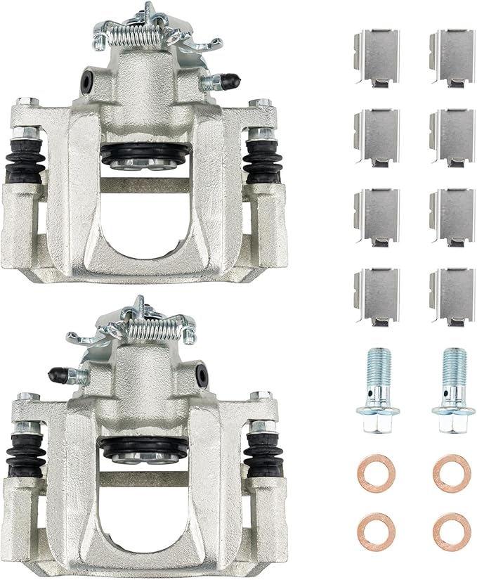 Torchbeam Rear Brake Calipers Set for Chrysler 2008-2012 Town & Country, Dodge 2008-2012 Grand Caravan, Volkswagen 2009-2012 Routan, Rear Left and Rear Right Calipers Replace # 18B5080+18B5081