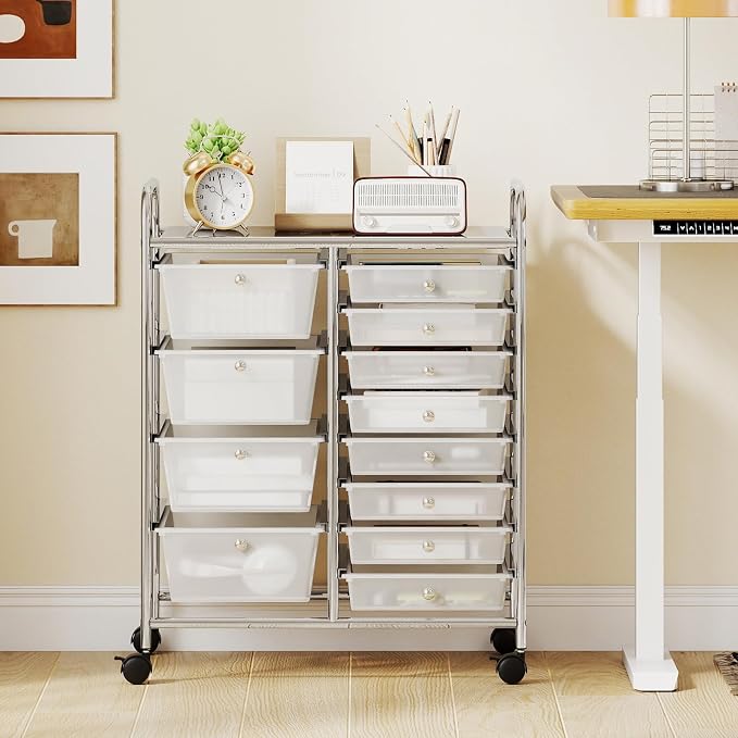 BECOMFORT 15-Drawer Rolling Cart - Image 2