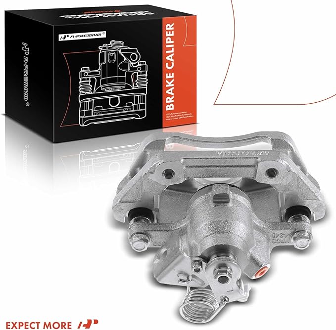 A-Premium Disc Brake Caliper Assembly with Bracket Compatible with Select Ford and Lincoln Models - Explorer 2011-2019, Flex/MKT 2010-2014, Taurus 2013-2019 - Rear Left Driver Side