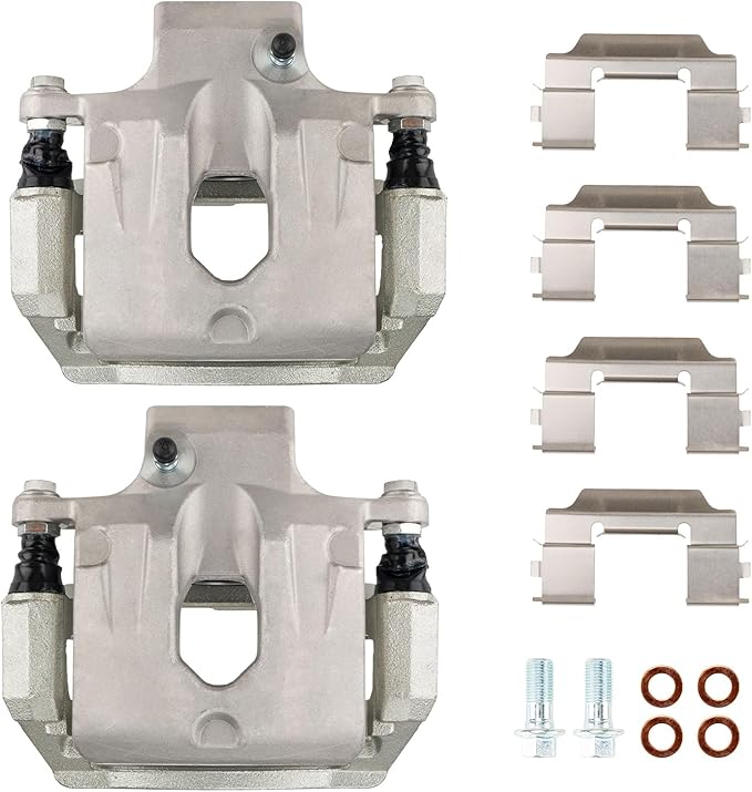Torchbeam 2PCS Rear Driver and Passenger Side Brake Caliper for 2002-2009 Trailblazer, 2002-2009 Envoy, Disc Brake Caliper Replace # 18B4805+18B4804 For Chevrolet GMC Buick Isuzu Saab
