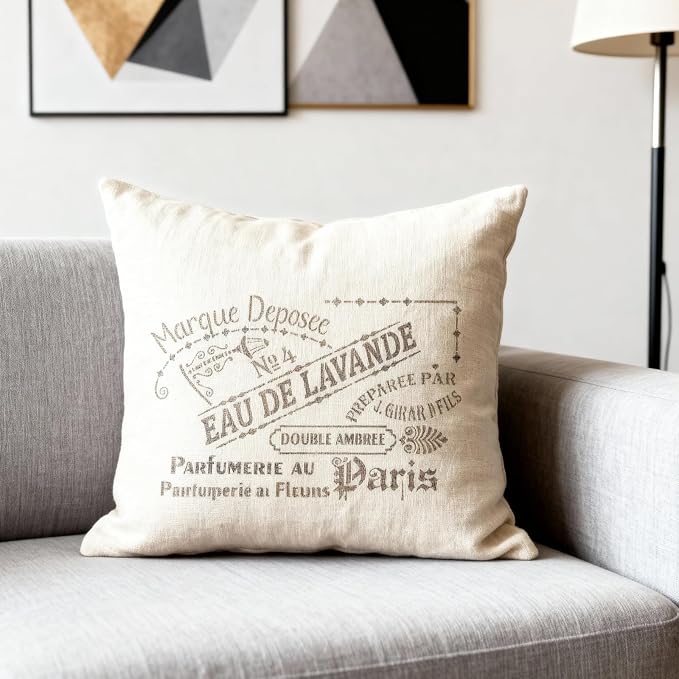 TIAMECH A4 Reusable Vintage Script French Words Stencil - Image 6