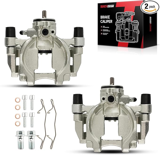 Torchbeam Rear Brake Calipers Set for Ford Fusion 2013-2020, Lincoln MKZ 2013-2020, Lincoln Continental 2017-2020, Rear Left and Rear Right Calipers Replace # 18B5477+18B5476