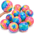 Realspring 12 Pack 8 Inch Tie Dye Beach Balls Bulk Rainbow Themed Pool Toys by Realspring