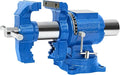 6-Inch Heavy Duty Bench Vise Ductile Iron Bench Vise 360° Multi-Purpose Bench Vice with Anvil, Clamp force 8800lbs, Blue