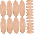 Natural Driftwood Pieces Oval Wood Discs 20 Pcs 3.07X1.06X0.23 Inch Rustic by VILLFUL