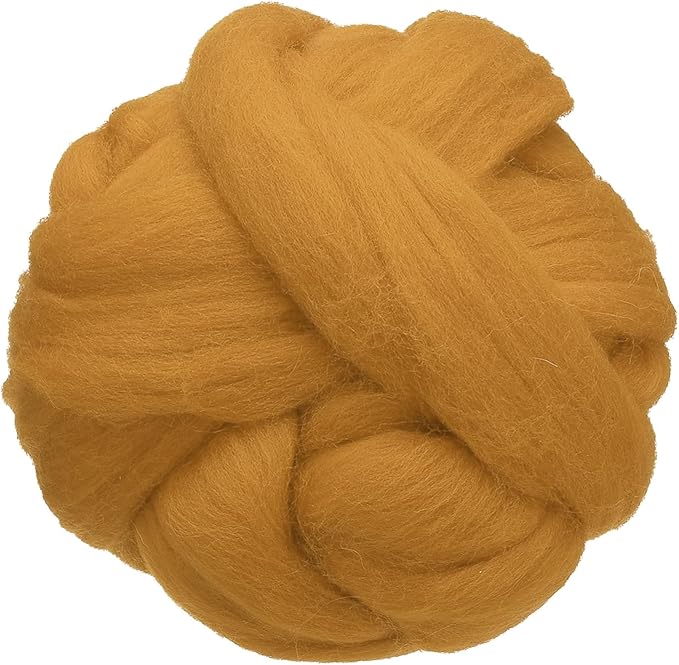 uxcell 3.53oz Wool Roving Yarn, Needle Felting Wool Fiber DIY Craft Needle Wet by uxcell