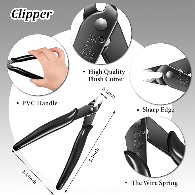 17 Pieces Metal Model Tool Kit Compatible - Image 4