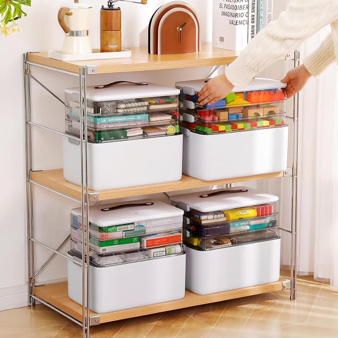 MOPALL Craft Medicine Cabinet Organizers Storage Box - Image 2