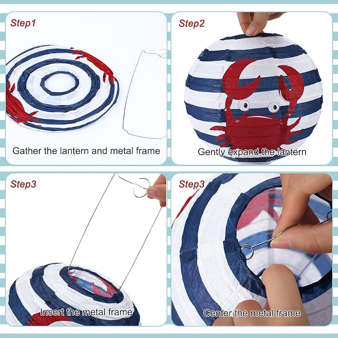 Panelee 12 Pcs Nautical Birthday Party Decorations Anchor Sailor Boat Cruise - Image 2