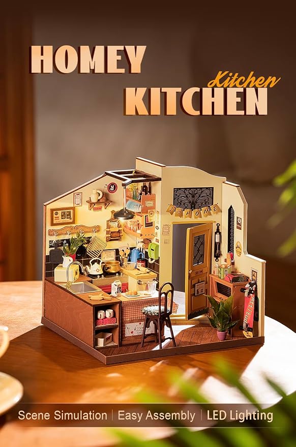 Rowood Miniature House Kit, DIY Miniature Dollhouse Kit - Image 2