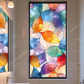 Stained Glass Window Privacy Film Static Cling by AOHMPT