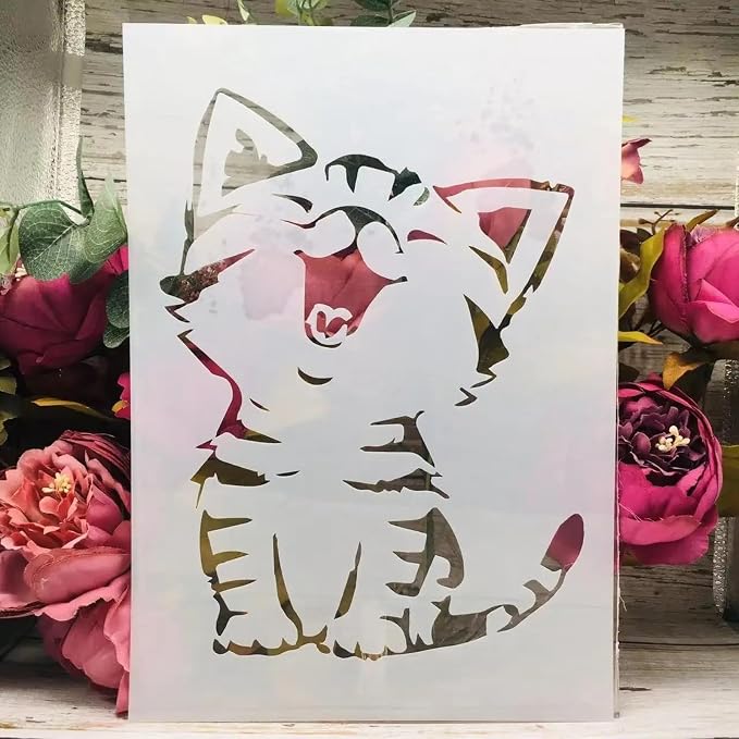 TIAMECH A4 Reusable Little Cat Stencil - Image 8