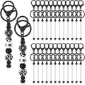 Tondiamo 24 Pcs Beadable Keychain Bars Bulk Beads by Tondiamo