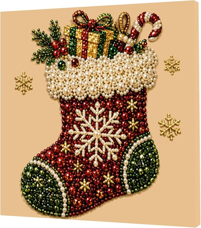 POETRYDRAW Christmas Decor Santa Portrait Pearl Art Kit - Image 4