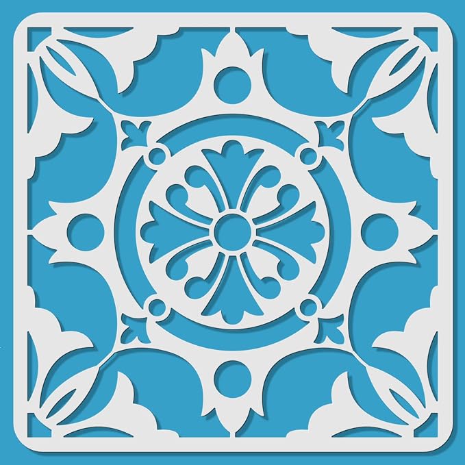 ORIGACH Mandala Basilica Tile Stencil - Image 2