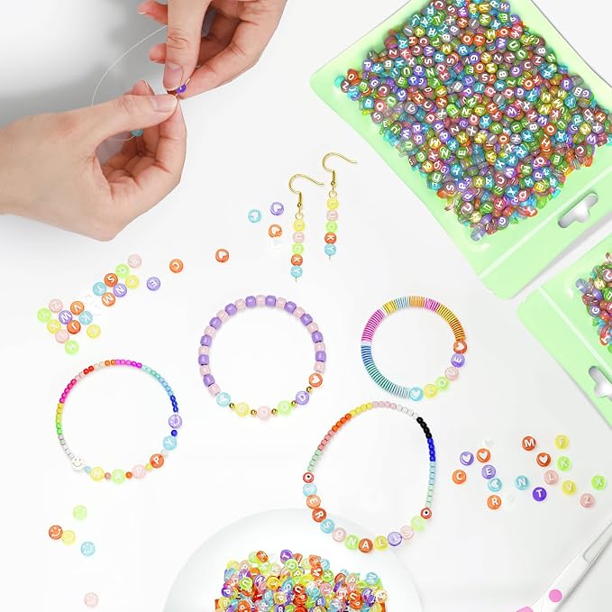 ARTDOT 800 Pieces Assortment Letter Beads - Image 5