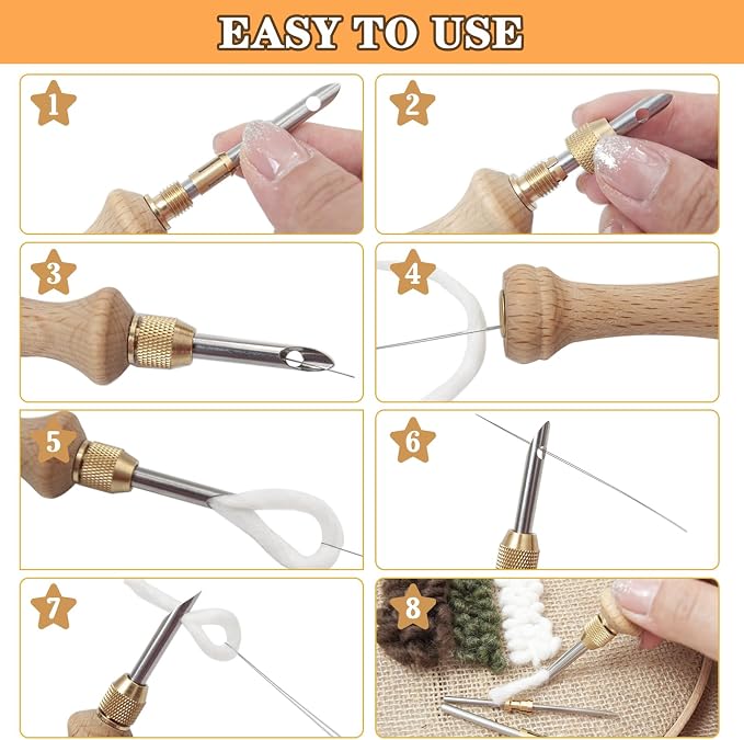 4 Sets of Punch Needle Kit - Image 7